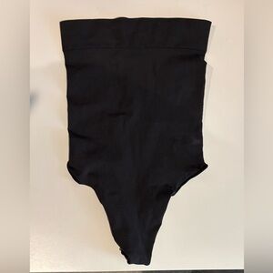 SKIMS Black High-Waist Thong Size Small (fits XS)